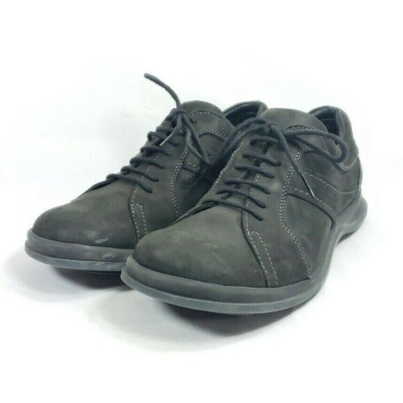 Kenneth Cole Reaction Fashion Sneakers Men's Size 9.5 Black Nubuck Leather - Picture 1 of 8